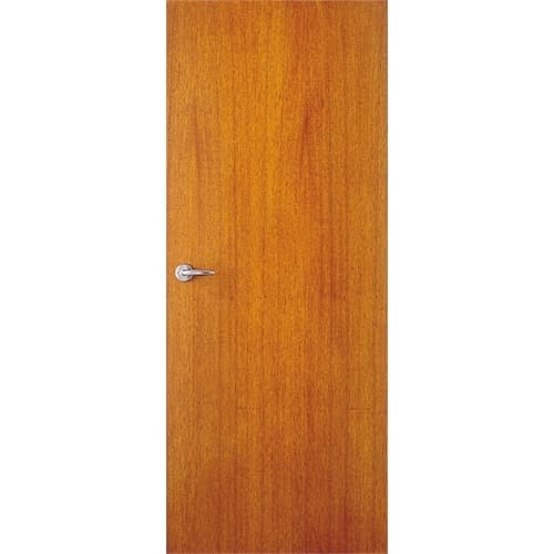 Flush wooden door leaning against a wall