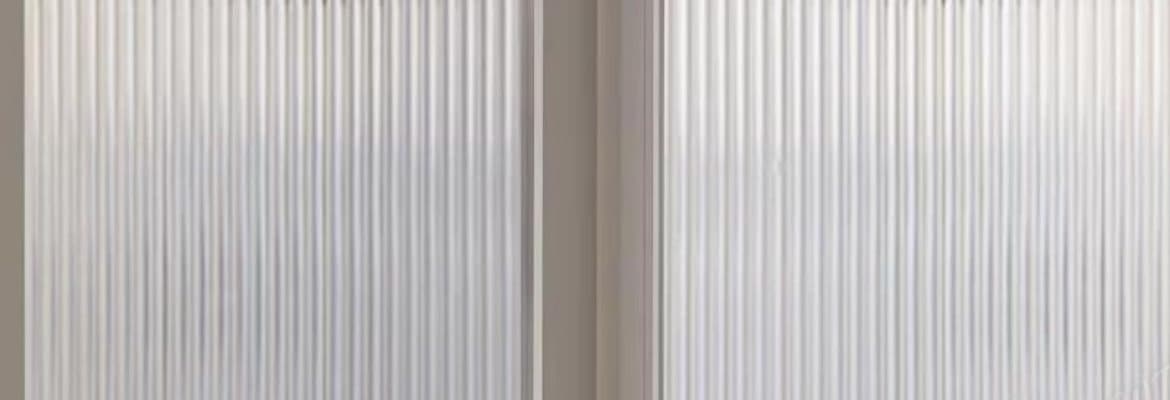 Fluted textured glass panel