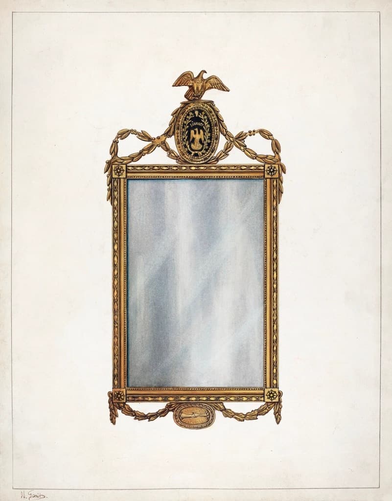 Clear mirror looking glass