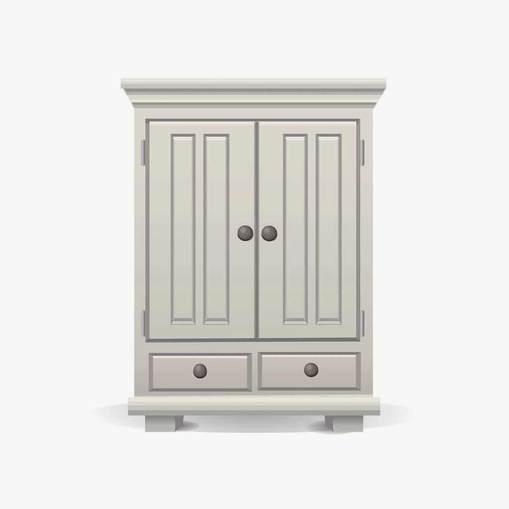 Custom-built wardrobe interior